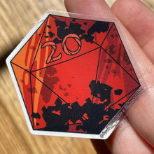 Load image into Gallery viewer, 20d20: ‘Foil’ Transparent Vinyl Sticker
