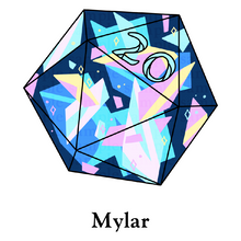 Load image into Gallery viewer, 20d20: ‘Mylar’ Transparent Vinyl Sticker
