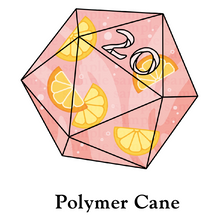 Load image into Gallery viewer, 20d20: ‘Polymer Cane’ Transparent Vinyl Sticker
