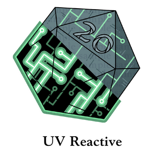 20d20: ‘UV Reactive’ Transparent Vinyl Sticker