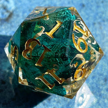 Load image into Gallery viewer, Bone Bloom Oversized d20

