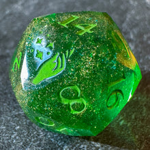 Load image into Gallery viewer, Glitterglade Starcut d20
