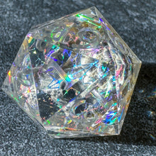 Load image into Gallery viewer, Find Familiar (Bone w/ Cat Skull) Oversized d20
