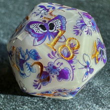 Load image into Gallery viewer, Gilded Delft Starcut d20
