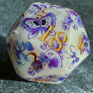 Gilded Delft Starcut d20