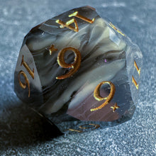 Load image into Gallery viewer, Storm Marble Starcut d20
