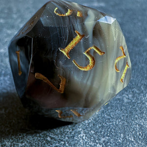 Storm Marble Starcut d20