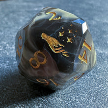 Load image into Gallery viewer, Storm Marble Starcut d20
