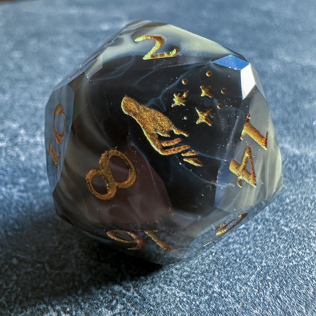 Storm Marble Starcut d20