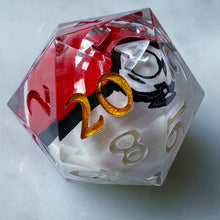 Load image into Gallery viewer, Pokéball (I) Liquid Core d20
