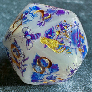 Gilded Delft Starcut d20