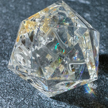 Load image into Gallery viewer, Find Familiar (Bone w/ Cat Skull) Oversized d20
