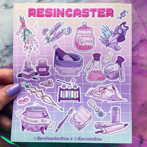 Resincaster: Pastel Arcane Vinyl Stickersheet