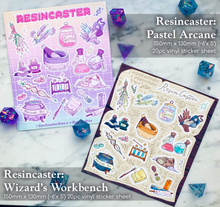 Load image into Gallery viewer, Resincaster: Wizard&#39;s Workdesk Vinyl Stickersheet
