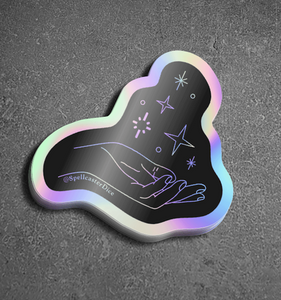 Spellcaster Hand Holographic Sticker