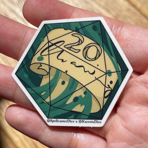 20d20 Transparent Vinyl Sticker Pack - All 20 Designs