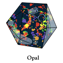 Load image into Gallery viewer, 20d20: ‘Opal’ Transparent Vinyl Sticker

