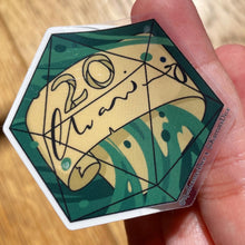 Load image into Gallery viewer, 20d20: ‘Paper Inclusions’ Transparent Vinyl Sticker
