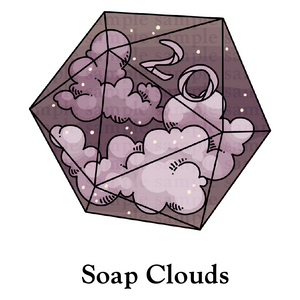 20d20: ‘Soap Clouds’ Transparent Vinyl Sticker
