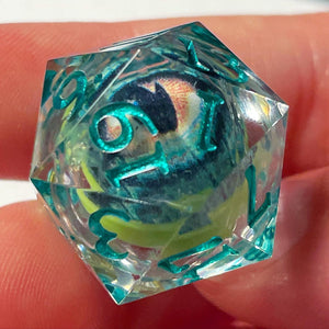 CUSTOM Eyeroll d20 (Green Dragon)