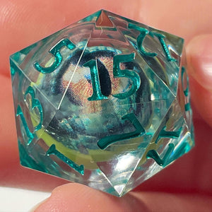 CUSTOM Eyeroll d20 (Green Dragon)