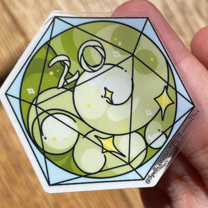 20d20 Transparent Vinyl Sticker Pack - All 20 Designs