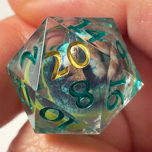 CUSTOM Eyeroll d20 (Green Dragon)