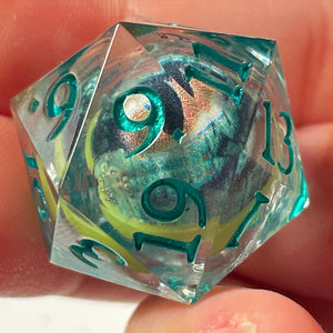 CUSTOM Eyeroll d20 (Green Dragon)