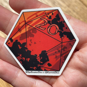 20d20 Transparent Vinyl Sticker Pack - All 20 Designs