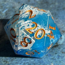 Load image into Gallery viewer, Ocean Lace (I) Oversized d20
