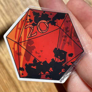 20d20 Transparent Vinyl Sticker Pack - All 20 Designs
