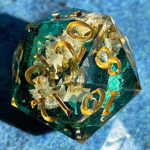 Bone Bloom Oversized d20