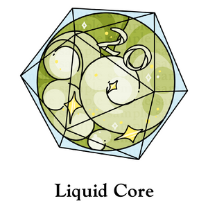 20d20: ‘Liquid Core’ Transparent Vinyl Sticker