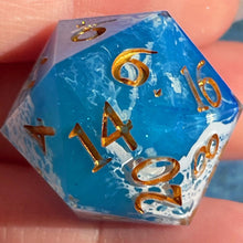 Load image into Gallery viewer, Ocean Lace (I) Oversized d20
