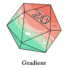 Load image into Gallery viewer, 20d20: ‘Gradient’ Transparent Vinyl Sticker
