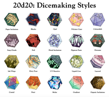 Load image into Gallery viewer, 20d20: ‘Organic Inclusions’ Transparent Vinyl Sticker
