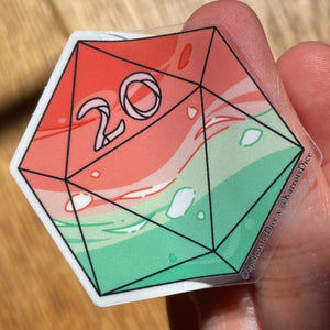 20d20 Transparent Vinyl Sticker Pack - All 20 Designs