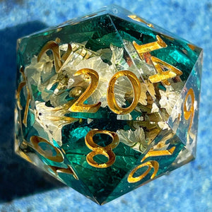 Bone Bloom Oversized d20