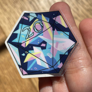 20d20 Transparent Vinyl Sticker Pack - All 20 Designs