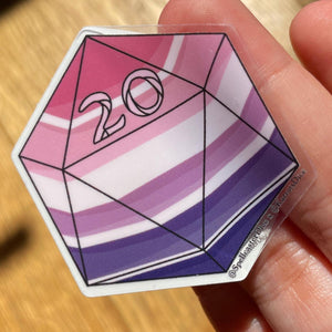 20d20 Transparent Vinyl Sticker Pack - All 20 Designs