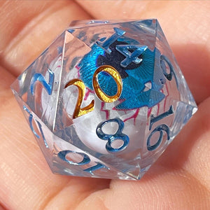 CUSTOM Eyeroll d20 (Blue)