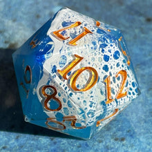 Load image into Gallery viewer, Ocean Lace (I) Oversized d20
