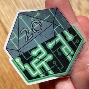 20d20 Transparent Vinyl Sticker Pack - All 20 Designs