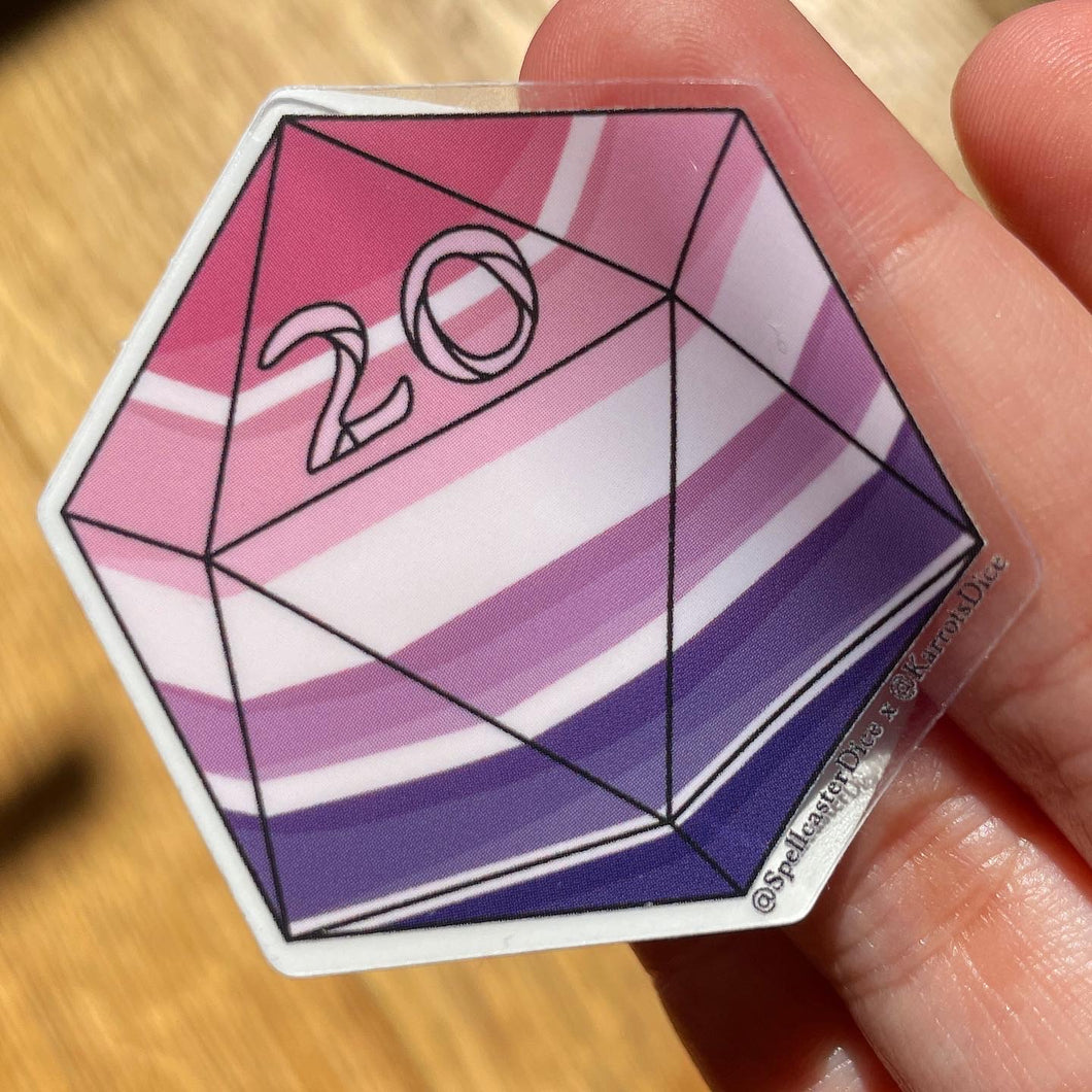 20d20: ‘Layered’ Transparent Vinyl Sticker