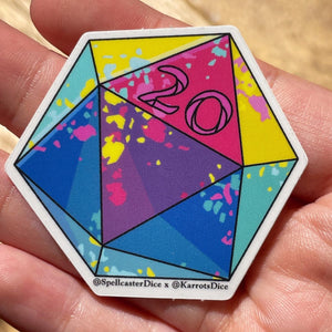 20d20 Transparent Vinyl Sticker Pack - All 20 Designs