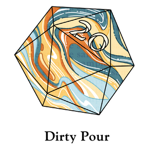 20d20: ‘Dirty Pour’ Transparent Vinyl Sticker