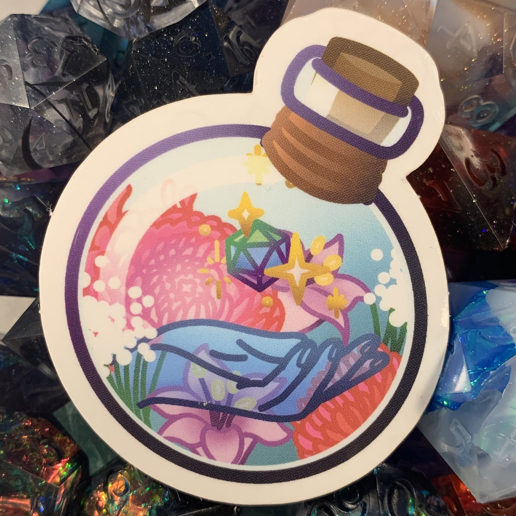 LTD EDITION: Terrarium Bottle Vinyl Sticker