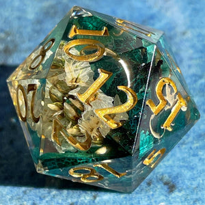 Bone Bloom Oversized d20