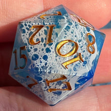 Load image into Gallery viewer, Ocean Lace (I) Oversized d20
