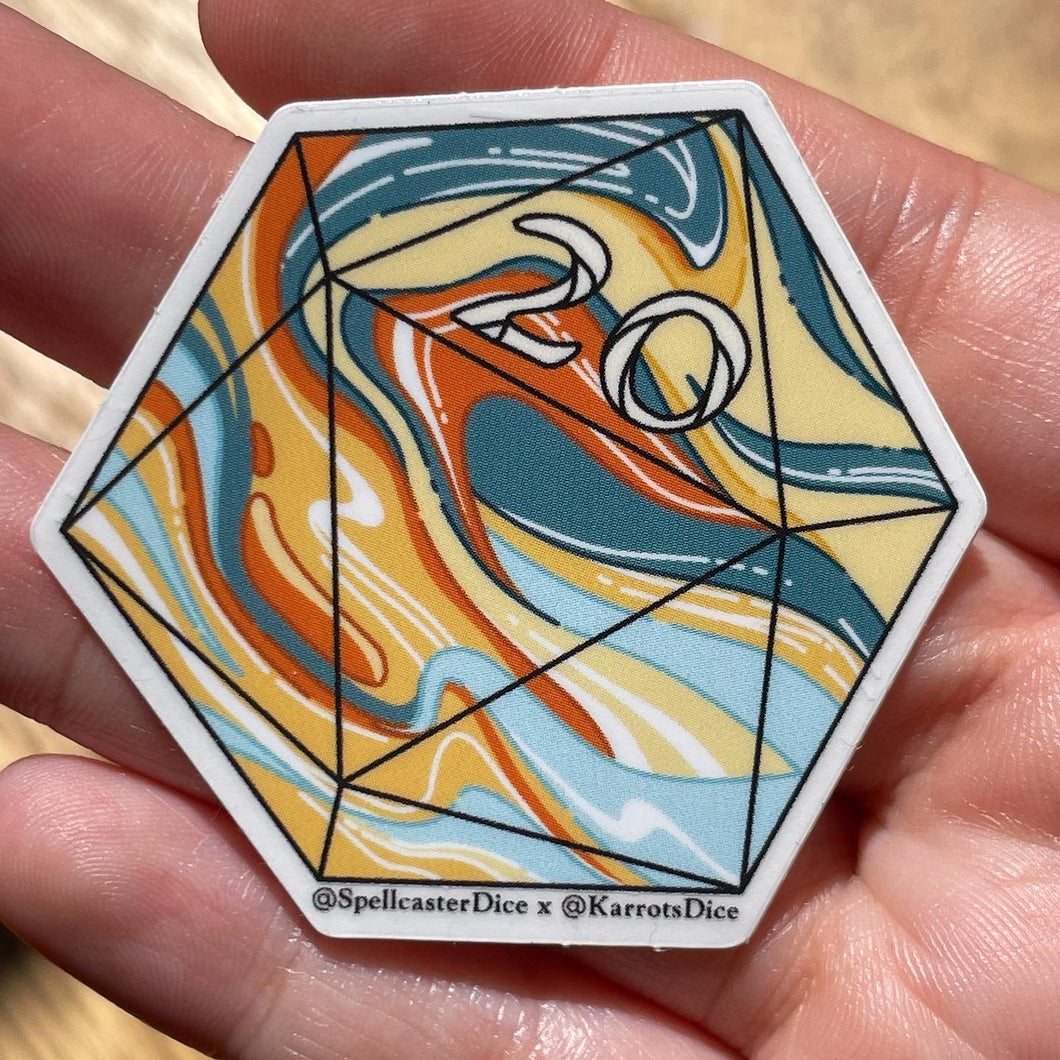20d20: ‘Dirty Pour’ Transparent Vinyl Sticker